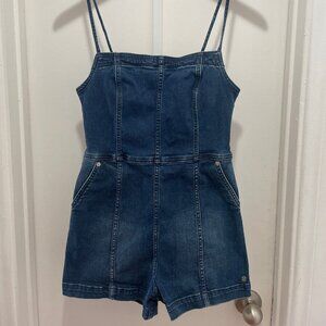 Volcom stretch denim mini romper size 4/6 extra small